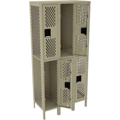 Tennsco - 6 Door, 2 Tier, Welded Locker - Americas Industrial Supply