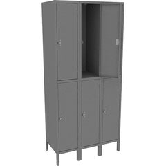 Tennsco - 6 Door, 2 Tier, Welded Locker - Americas Industrial Supply