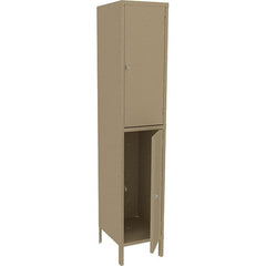 Tennsco - 2 Door, 2 Tier, Welded Locker - Americas Industrial Supply