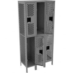 Tennsco - 6 Door, 2 Tier, Welded Locker - Americas Industrial Supply
