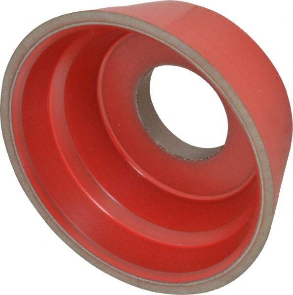 Norton - 3-3/4" Diam, 1-1/4" Hole Size, 1-1/2" Overall Thickness, 120 Grit, Type 11 Tool & Cutter Grinding Wheel - Fine Grade, CBN, Resinoid Bond - Americas Industrial Supply