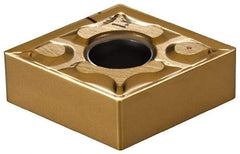 Iscar - CNMG431 TF Grade IC507 Carbide Turning Insert - TiCN/TiN Finish, 80° Diamond, 1/2" Inscr Circle, 3/16" Thick, 1/64" Corner Radius - Americas Industrial Supply