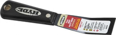 Hyde Tools - 1-1/4" Wide Steel Putty Knife - Stiff, Nylon Handle, 7.6" OAL - Americas Industrial Supply