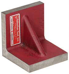 Suburban Tool - 10" Wide x 10" Deep x 10" High Cast Iron Precision-Ground Angle Plate - Standard Plate, Flat Surface, Double Web, 1" Thick, Single Plate - Americas Industrial Supply