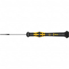 Wera - 2.5mm Blade Width, Electronic/Electrostatic Slotted Screwdriver - 40mm Blade Length, Round Shank, Ergonomic Handle - Americas Industrial Supply