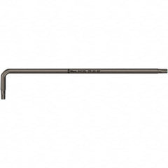 Wera - T9 Torx Key - L-Key Long Arm Handle, Black Oxide Finish, 101mm OAL - Americas Industrial Supply