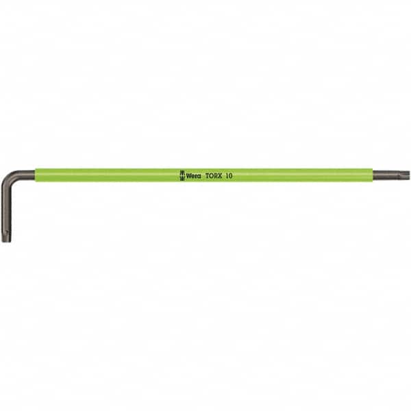 Wera - T8 Torx Key - L-Key Color Coded Cushion Grip Handle, Black Oxide Finish, 90mm OAL - Americas Industrial Supply