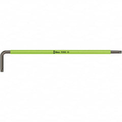 Wera - T8 Torx Key - L-Key Color Coded Cushion Grip Handle, Black Oxide Finish, 90mm OAL - Americas Industrial Supply