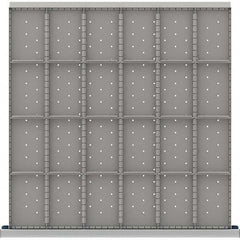 LISTA - 24-Compartment Drawer Divider Layout for 3.15" High Drawers - Americas Industrial Supply