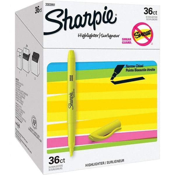 Sharpie - Markers & Paintsticks Type: Marker Color: Yellow - Americas Industrial Supply