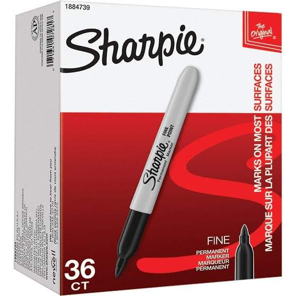 Sharpie - Markers & Paintsticks Type: Permanent Color: Black - Americas Industrial Supply