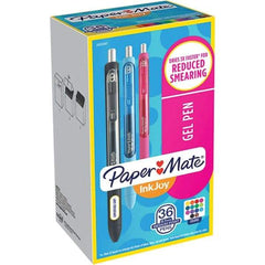 Paper Mate - Pens & Pencils Type: Retractable Gel Color: Blue; Black; Red; Green; Lime; Bright Blue; Slate Blue; Berry; Purple; Pink; Cocoa; Yellow; Teal; Orange - Americas Industrial Supply