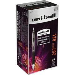 Uni-Ball - Pens & Pencils Type: Retractable Gel Color: Black - Americas Industrial Supply