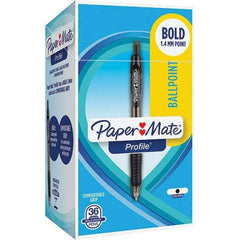 Paper Mate - Pens & Pencils Type: Retractable Gel Color: Black - Americas Industrial Supply