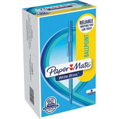 Paper Mate - Pens & Pencils Type: Ballpoint Stick Color: Blue - Americas Industrial Supply