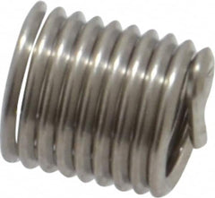 Recoil - M4x0.70 Metric Coarse, 8mm OAL, Free Running Helical Insert - 8-5/8 Free Coils, Tanged, Stainless Steel, Bright Finish, 2D Insert Length - Exact Industrial Supply