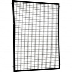 Vestil - 5' Long x 6' High, Black Hinged Door - Americas Industrial Supply