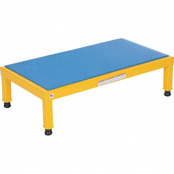 Vestil - 9" High x 19" Wide x 36" Deep, Blue Step Stand - Steel, 500 Lb Capacity - Americas Industrial Supply