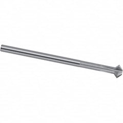 Magafor - 0.472" Cutter Head Diam, 0.232" Flat Width, Solid Carbide, Single Back Chamfer - Americas Industrial Supply