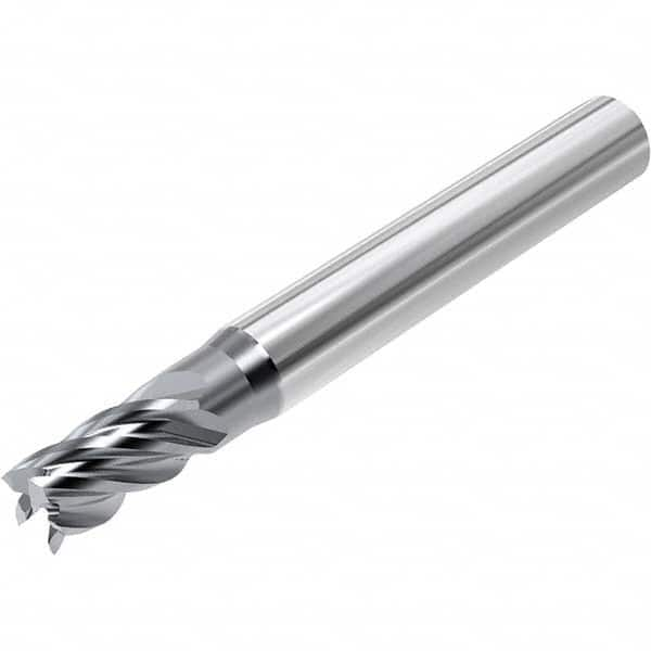 Niagara Cutter - 7/32", 3/8" LOC, 1/4" Shank Diam, 2" OAL, 5 Flute, Solid Carbide Square End Mill - Americas Industrial Supply