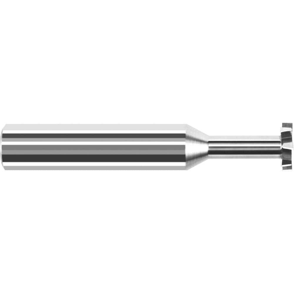 Harvey Tool - 1/4" Cut Diam, 3/64" Cut Width, 1/4" Shank, Staggered-Tooth Woodruff Keyseat Cutter - Exact Industrial Supply