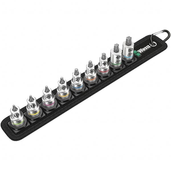 Wera - Hex & Torx Bit Socket Sets Type: Torx Bit Socket Set Drive Size: 3/8 - Americas Industrial Supply