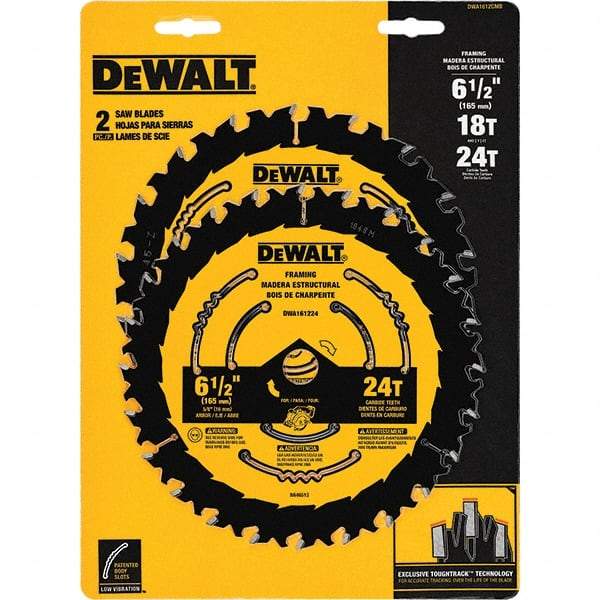 DeWALT - Wet & Dry-Cut Saw Blades   Blade Diameter (Inch): 6-1/2    Blade Material: Tungsten Carbide-Tipped - Americas Industrial Supply