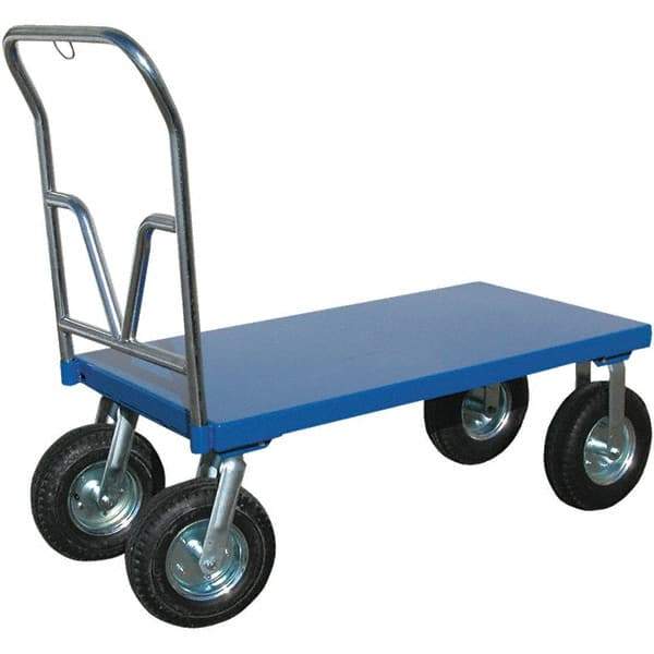 Vestil - 1,500 Lb Capacity Steel Platform Truck - Steel Deck, 30" OAW - Americas Industrial Supply