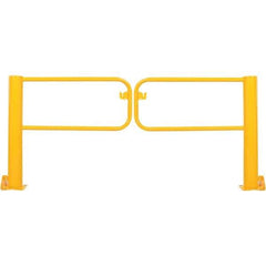 Vestil - Steel Rail Safety Gate - 96-1/16" Wide x 8" Door Height, - Americas Industrial Supply