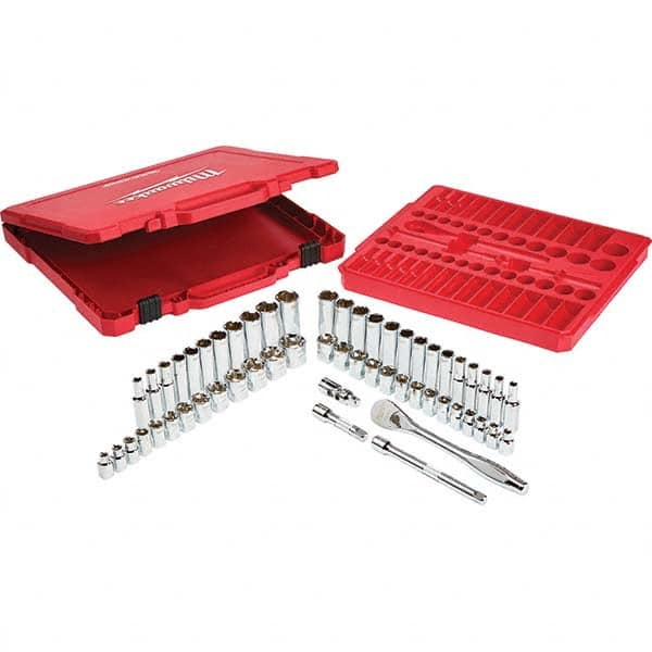 Milwaukee Tool - Socket Sets Measurement Type: Inch/Metric Drive Size: 3/8 - Americas Industrial Supply