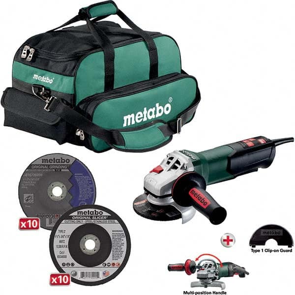 Metabo - Angle & Disc Grinders Type of Power: Corded Wheel Diameter (Inch): 4-1/2 - Americas Industrial Supply