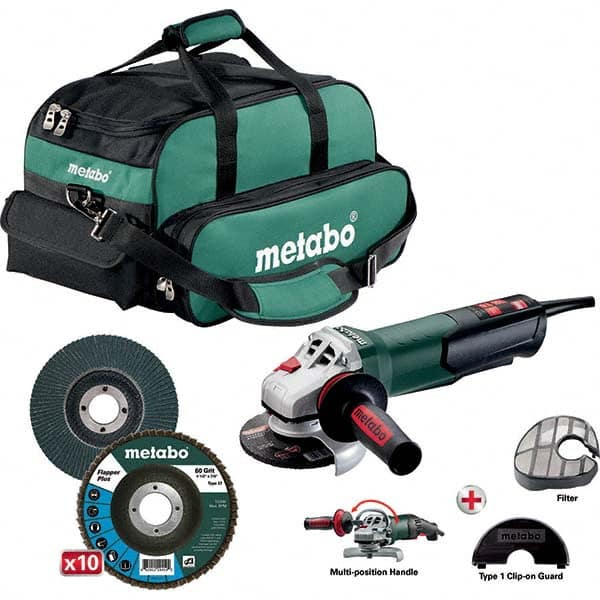 Metabo - Angle & Disc Grinders Type of Power: Corded Wheel Diameter (Inch): 4-1/2 - Americas Industrial Supply