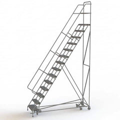 TRI-ARC - Rolling & Wall Mounted Ladders & Platforms Type: All-Directional Ladder Style: Rolling Safety Ladder - Americas Industrial Supply