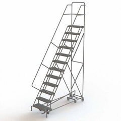 TRI-ARC - Rolling & Wall Mounted Ladders & Platforms Type: All-Directional Ladder Style: Rolling Safety Ladder - Americas Industrial Supply