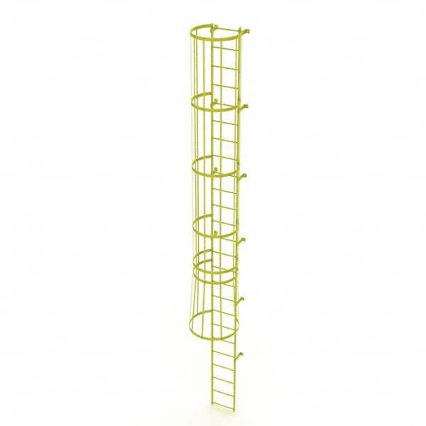 TRI-ARC - Rolling & Wall Mounted Ladders & Platforms Type: Fixed Ladder Style: Safety Cage - Americas Industrial Supply