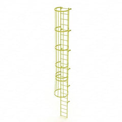 TRI-ARC - Rolling & Wall Mounted Ladders & Platforms Type: Fixed Ladder Style: Safety Cage - Americas Industrial Supply