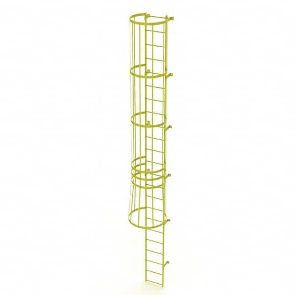 TRI-ARC - Rolling & Wall Mounted Ladders & Platforms Type: Fixed Ladder Style: Safety Cage - Americas Industrial Supply