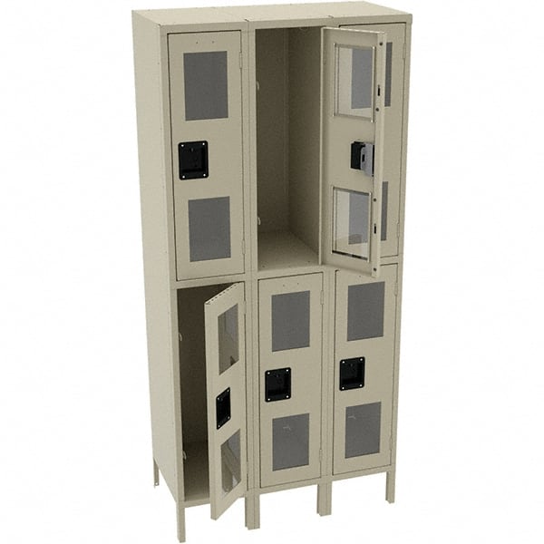 Tennsco - 6 Door, Double Tier, Welded Locker - Americas Industrial Supply