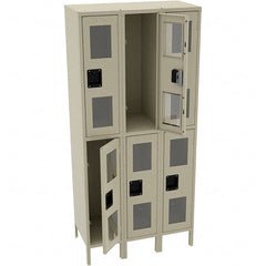 Tennsco - 6 Door, Double Tier, Welded Locker - Americas Industrial Supply