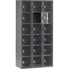 Tennsco - 18 Door, 6 Tier, Welded Locker - Americas Industrial Supply