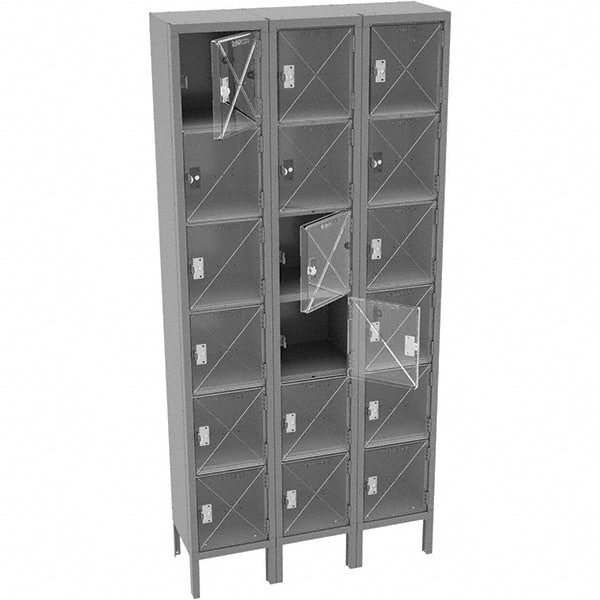 Tennsco - 18 Door, 6 Tier, Welded Locker - Americas Industrial Supply