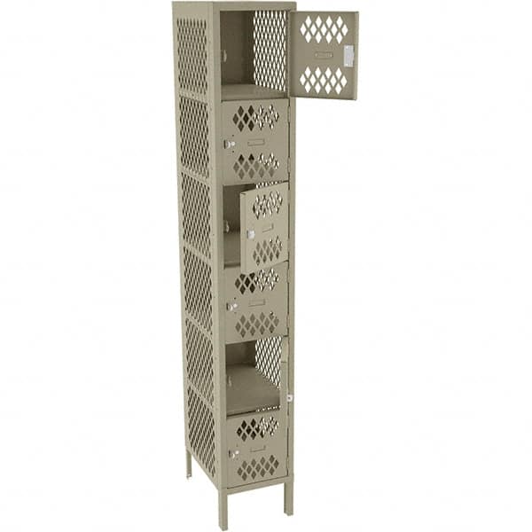 Tennsco - 6 Door, 6 Tier, Welded Locker - Americas Industrial Supply