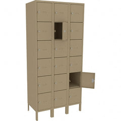 Tennsco - 18 Door, 18 Vertical Tier, Welded Locker - Americas Industrial Supply