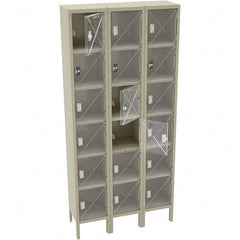 Tennsco - 18 Door, 6 Tier, Welded Locker - Americas Industrial Supply