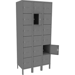 Tennsco - 18 Door, 18 Vertical Tier, Welded Locker - Americas Industrial Supply