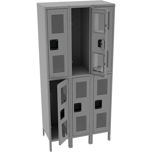 Tennsco - 6 Door, Double Tier, Welded Locker - Americas Industrial Supply