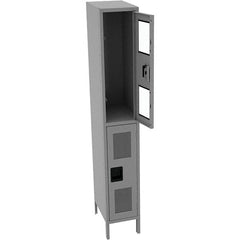 Tennsco - 2 Door, Double Tier, Welded Locker - Americas Industrial Supply