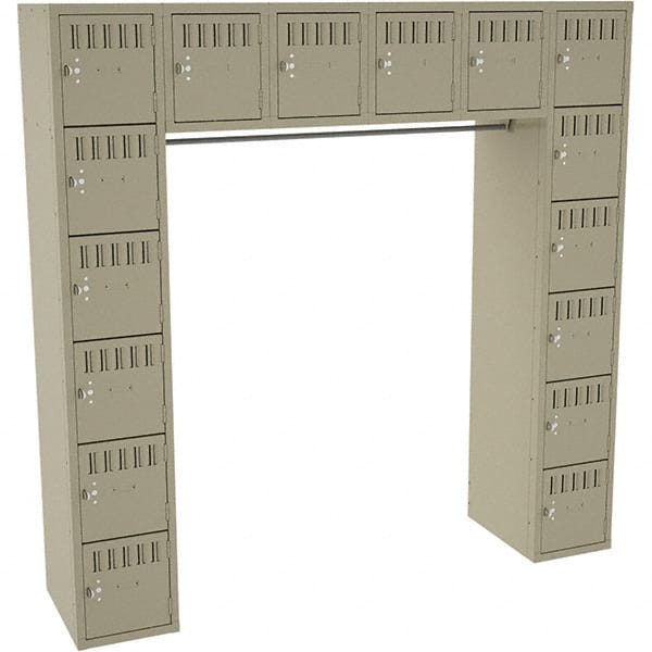 Tennsco - 16 Door, 16 Tier, Welded Locker - Americas Industrial Supply
