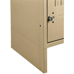 Tennsco - 1/2" Wide x 6" High x 15" Deep, Locker Closed Side Base - Americas Industrial Supply