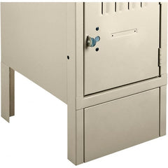 Tennsco - 12" Wide x 6" High x 1/2" Deep, Locker Closed Front Base - Americas Industrial Supply